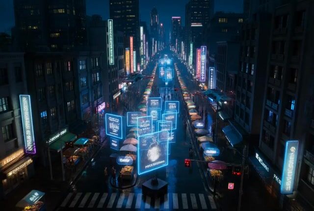 Seedance 2.5 AI video generator example: cyberpunk neon chase